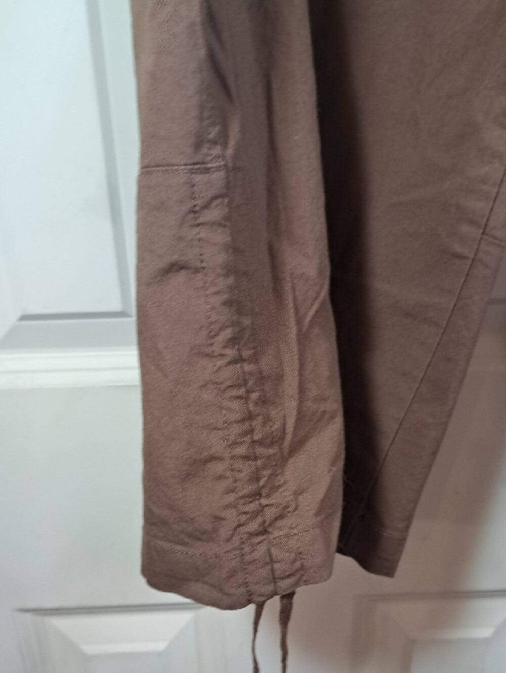 Women’s Brown Drawstring Capri Pants - Picture 9 of 9